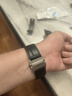 奢鷗（sheou）適用卡地亞山度士表帶真皮亞桑托斯Santos100商務(wù)男女牛皮手表帶 黑色-無(wú)扣款 23mm 曬單實(shí)拍圖