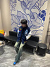 魯雅爾美式高街毛巾繡字母棒球服外套男春秋季bomber潮牌情侶夾克上衣服 藏青色 XL 曬單實(shí)拍圖