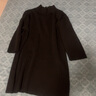 皮爾卡丹（pierre cardin）法黑色羊絨半高領(lǐng)打底衫正肩短袖女春秋修身感中袖內搭上衣 黑色袖 3XL 曬單實(shí)拍圖