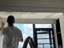 致尚鋁合金雙眼皮窗簾盒軌道一體雙軌頂裝吊頂窗簾槽擋板可加氛圍燈帶 單獨擋板頂裝【白色高度14.7cm】 每米單價(jià)定制 曬單實(shí)拍圖