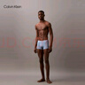 Calvin Klein內衣【零感莫代爾系列】25男ck提花防夾臀四角褲平角內褲男 VRF-藍灰 1條 L 曬單實(shí)拍圖
