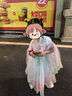 萌乎·小嫦娥中秋漢服女童2025新款兒童超仙襦裙兒童連衣裙粉色 100 曬單實(shí)拍圖