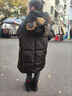 G.DUCKKIDS兒童羽絨棉服女童冬季2025新款洋氣卡通寶寶加厚保暖連 黑色 140 曬單實(shí)拍圖