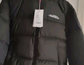 鴨鴨【高充絨203g】羽絨服男短款加厚反季冬季新款撞色連帽面包服外套 黑色 XL (180) 曬單實(shí)拍圖