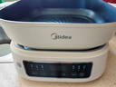 美的（Midea）多功能可拆洗電蒸鍋電火鍋電炒鍋 燉蒸煮涮炒煎一體 不銹鋼 三層大容量 分體式猛火電鍋ZGC282802 曬單實(shí)拍圖