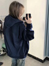班尼路（Baleno）連帽拉鏈開(kāi)衫衛衣外套女2025新款春秋季潮流愛(ài)心百搭寬松女裝上衣 曬單實(shí)拍圖