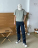 羅蒙高端純棉男士休閑褲秋冬季新款修身彈力直筒褲子商務(wù)簡(jiǎn)約加厚長(cháng)褲 138黑色 33 【適合150斤左右】 曬單實(shí)拍圖
