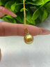 歐芙蘭海水南洋金珍珠吊墜18K金鉆石12-16mm奶瓶扣項墜禮物送女友老婆 13-14mm(贈s925鏈) 曬單實拍圖