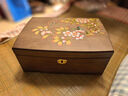 漢唐雙盛復古木質(zhì)首飾盒便捷實(shí)木收納飾品盒古風(fēng)中國風(fēng)花卉珠寶盒禮物手工 十里桃花(掛鉤款) 現貨 手工制作 曬單實(shí)拍圖