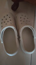 名創(chuàng)優(yōu)品（MINISO）洞洞鞋女男夏季外穿沙灘涼鞋防滑厚底踩屎感包頭涼拖鞋骨白38-39 曬單實拍圖