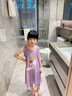 素優(yōu)米（SUYOUMI）夏季冰絲女童睡裙兒童吊帶背心裙庫洛米大童女孩莫代爾親子睡衣裙 單件紫色庫洛米 170 10碼/身高105-115cm 曬單實(shí)拍圖