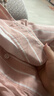 無印良品（MUJI）女式 無側縫雙層紗織 睡衣 家居服套裝  粉紅色條紋5A M 曬單實拍圖