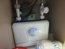 萬和（Vanward）即熱式電熱水器小廚寶5500W迷你家用電熱水加熱器省電集成免儲水不限水量過水熱水寶 5500W 月牙白+小廚寶+配件禮包 曬單實拍圖