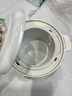 美的（Midea）電燉鍋1-2人電燉盅隔水燉鍋家用燕窩燉盅陶瓷燉湯盅電燉鍋嬰兒輔食小燉鍋煲湯電燉鍋電砂鍋煲湯鍋 1L 【1L=3碗 防燙把手】DZE1066 曬單實(shí)拍圖