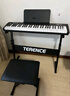 特倫斯（Terence）電子琴電鋼琴可調(diào)節(jié)高度加粗加厚便攜琴架子 61 76 88鍵通用支架 折疊琴凳 曬單實(shí)拍圖