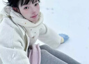 BIBK日本圍巾女冬彩虹糖豆氛圍感高級甜美流蘇保暖護頸仿羊絨圍脖披肩 圓點彩虹 曬單實拍圖