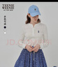 Teenie Weenie小熊女裝長(zhǎng)袖T恤2025秋季新款半開襟溫柔時(shí)尚打底衫 象牙白 M 曬單實(shí)拍圖