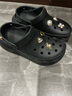 卡駱馳（crocs）經典泡芙Clog男女一腳蹬懶人沙灘鞋 CR207521-001 37 曬單實拍圖