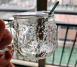 北牧星玻璃杯牛奶杯杯子早餐杯大容量咖啡兒童喝水杯馬克杯杯子女 小熊杯【帶蓋+勺子】 270ml 曬單實(shí)拍圖