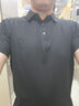 勁霸男裝（K-Boxing）男士T恤純色時(shí)尚休閑百搭夏季短袖polo領(lǐng)男FTBG2381 黑色 175  曬單實(shí)拍圖