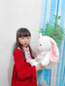EVANOVM小熊玩偶兔子公仔布娃娃毛絨玩具七夕情人節女生日禮物送女友 晚安兔兔 40厘米 曬單實(shí)拍圖