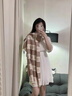 MITHAOL KUSC圍巾女2025秋冬新款清新蝴蝶明星同款保暖披肩女送老婆生日禮物6007款 粉色【高檔禮盒裝】 曬單實拍圖