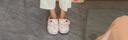 潔麗雅產后抗菌月子鞋女孕婦秋冬款女包跟防滑防臭軟底外穿透氣棉拖鞋女 淡粉小花 38-39 【適合37-38碼】 曬單實拍圖
