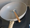京東京造 炒鍋 深麥飯石色不粘鍋家用多用炒菜鍋電磁爐燃?xì)庠钔ㄓ?0cm無(wú)蓋 曬單實(shí)拍圖