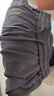 倉石一樹(shù)潮牌銅氨絲冰絲褲男夏季薄款直筒寬松休閑闊腿長(cháng)褲男士垂感褲子 深灰色 M 【110-130斤】 曬單實(shí)拍圖