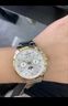 瑞士認(rèn)證浪longines手表女士琴全自動(dòng)機(jī)械表防水夜光鑲鉆專(zhuān)用女表 間金藍(lán)面 30mm 曬單實(shí)拍圖