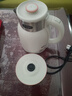 半球（PESKOE）電水壺燒水壺電熱水壺 1.5L 雙層防燙開(kāi)水壺 304不銹鋼熱水壺 DF1515A-05 白色 曬單實(shí)拍圖