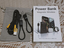 MOSZE諾曼克磁吸充電寶自帶線自帶支架快充超薄外接移動電源適用蘋果支持QI2雙彈窗可上飛機高鐵超薄款. 10000mAh 鈦黑色【自帶線/自帶支架QI2外接電池】 曬單實拍圖