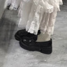 啄木鳥粗跟樂福鞋女25年春秋季新款軟底小皮鞋日系jk制服配裙子百搭單鞋 黑色亮光 37 (235mm) 曬單實拍圖