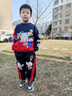 G.DUCKKIDS奧特曼衣服男童春裝運動(dòng)套裝2025款痞帥男孩春秋款兒童衛衣兩件套 藏青 120 cm 曬單實(shí)拍圖