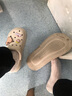 俞兆林（YUZHAOLIN）洞洞鞋男女情侶沙灘鞋厚底增高涼拖鞋外穿 YU918 卡其 曬單實(shí)拍圖