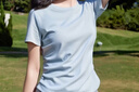 班尼路正肩短款短袖t恤女2025年夏季抽褶小心機(jī)緊身顯瘦時(shí)尚休閑款上衣 曬單實(shí)拍圖