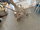 丸丫T6-2遛娃神器高景觀嬰兒推車(chē)可坐可躺輕便折疊可換向香檳金PLUS 曬單實(shí)拍圖