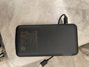 品勝【3C認(rèn)證】充電寶自帶線插頭充電器三合一20000毫安大容量可上飛機高鐵22.5W快充便攜移動電源 黑 曬單實拍圖