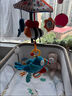 HAPPY MONKEY嬰兒推車(chē)載掛件床鈴寶寶音樂(lè )拉鈴八音盒玩偶可啃咬新生兒哄娃禮物 拉鈴八音盒-藍色飛鳥(niǎo) 曬單實(shí)拍圖
