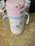 膳魔師（THERMOS）兒童吸管保溫杯巧虎帶杯套把手316L不銹鋼超輕學(xué)生杯幼兒上學(xué)TCKC 曬單實(shí)拍圖