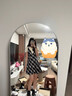 圣保美韓系學(xué)院風(fēng)假兩件格紋連衣裙子女夏季2025新款小個(gè)子收腰a字短裙 【藏青色】 S 碼 曬單實(shí)拍圖