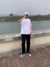Colombass純棉短袖t恤男夏季日系潮牌休閑潮流寬松學(xué)生半袖打底體恤衫 白色 2XL/185(建議160-175斤) 曬單實(shí)拍圖