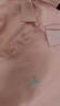 花花公子（PLAYBOY）短袖T恤男士POLO衫夏季高端冰絲半袖上衣服高端男裝 粉色 XL 曬單實(shí)拍圖
