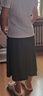 小野和子防曬半身裙女春夏黑色工裝A字長款涼感休閑裙子 松柏綠  L  曬單實拍圖