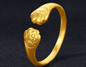 首愛(ài)足金999貓爪磨砂戒指古法工藝實(shí)心活口Q萌時(shí)尚新款七夕情人節禮物 足金萌爪爪戒指 4.11g 曬單實(shí)拍圖