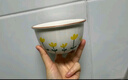 佩爾森網(wǎng)紅高顏值陶瓷碗家用飯碗甜品碗加厚防燙碗 山菊花4.75英寸6只裝 曬單實(shí)拍圖