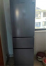 容聲216升三開(kāi)門(mén)小電冰箱家用小戶(hù)型節能超薄冷藏冷凍兩用保鮮出租房宿舍迷你BCD-216D11N銀國家補貼 曬單實(shí)拍圖