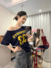 DALEY MODE2025年新款破洞牛仔褲女小眾設計感美式高腰顯瘦寬松闊腿牛仔褲女 覆古藍【夏天/今年流行的/2025年 L 建議105-120斤 曬單實(shí)拍圖