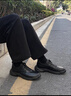 他她（TATA）商務(wù)休閑運(yùn)動鞋男鞋真皮軟底爸爸鞋2025春季新款MEJ05AM5 黑色 42 曬單實(shí)拍圖
