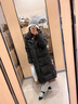DRPR品牌女裝輕奢時尚百搭羽絨服女冬季新款加厚保暖舒適簡約連帽外套 黑色 XS 曬單實拍圖